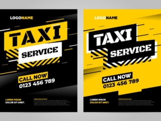 placeholder brochure for taxi company