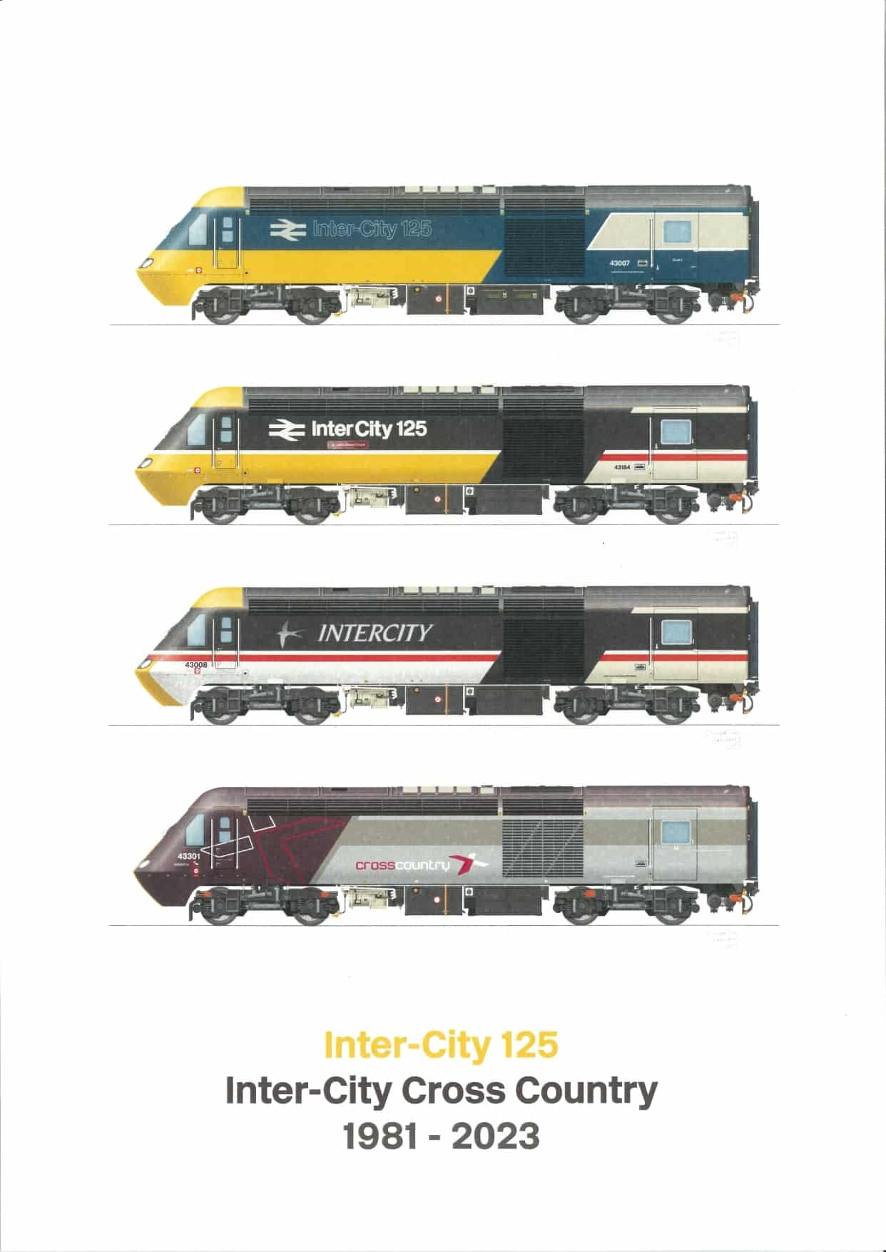 intercity train art print intercity train art print